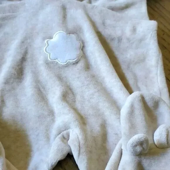 6-9 month boys footed onsie. Dylan & Abby - Picture 5 of 6